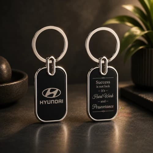 Branded metal keychains crafted by SV Gifts & Photo Lab